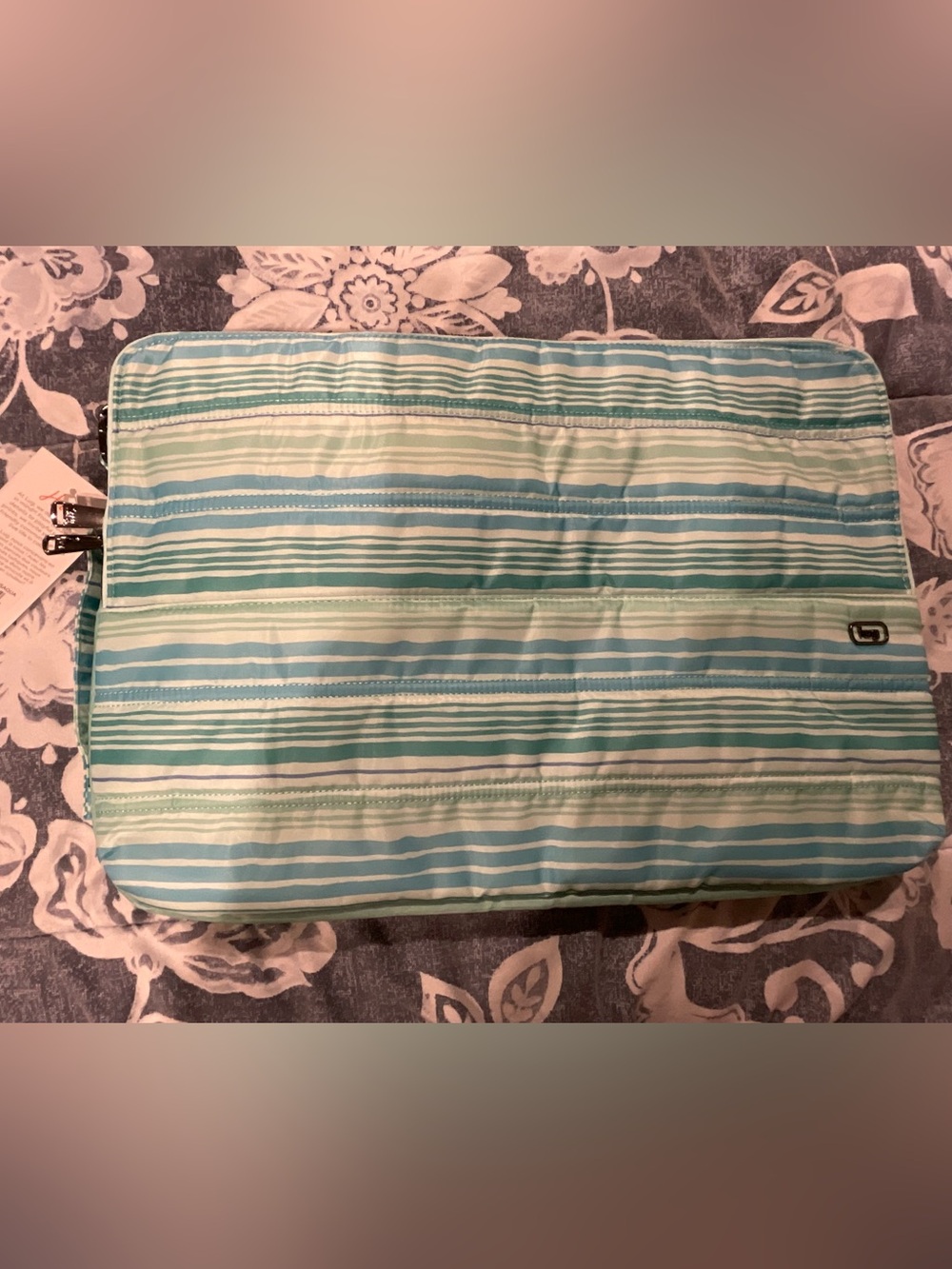 Lug Delta 17” Laptop Case, Love Waves Aqua